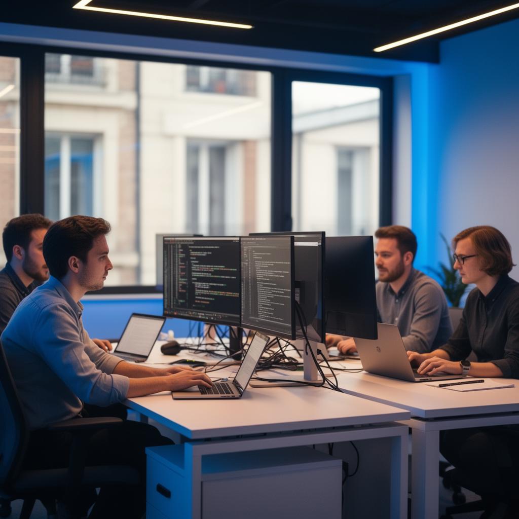Espace de travail IT moderne